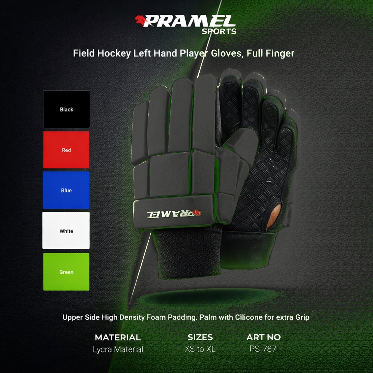 Field Hockey, Left Hand, Full Finger PS-787